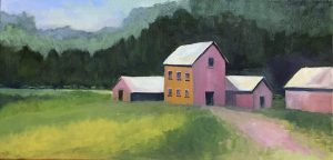 Joe Ross painting of farmhouse featured at Gallery 200
