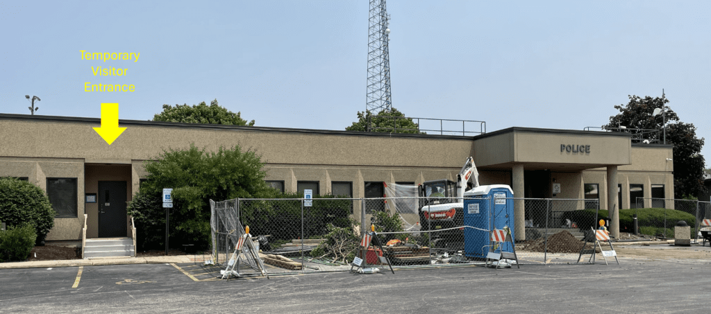 Temporary Visitor Entrance at the Police Station